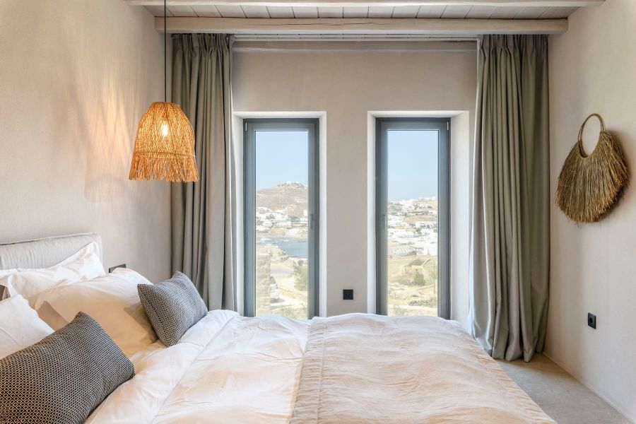 vilal mykonos rental bathroom
