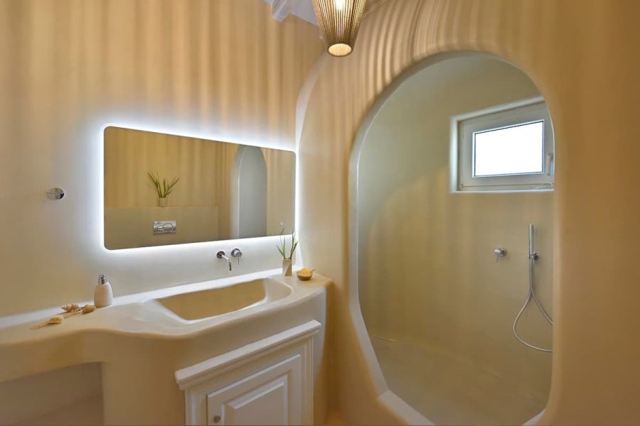 Complex villa bathroom