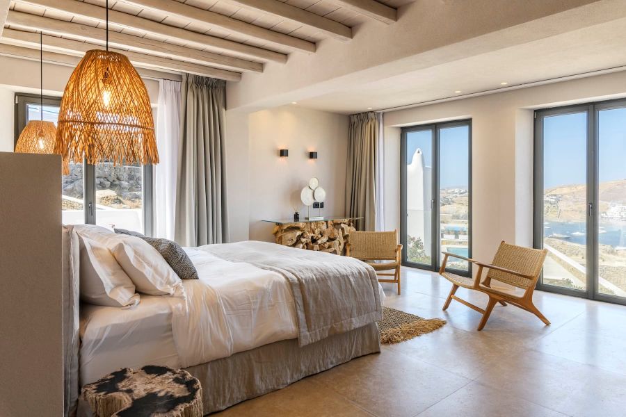 bedroom villa mykonos