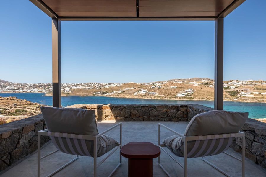 private balcony mykonos