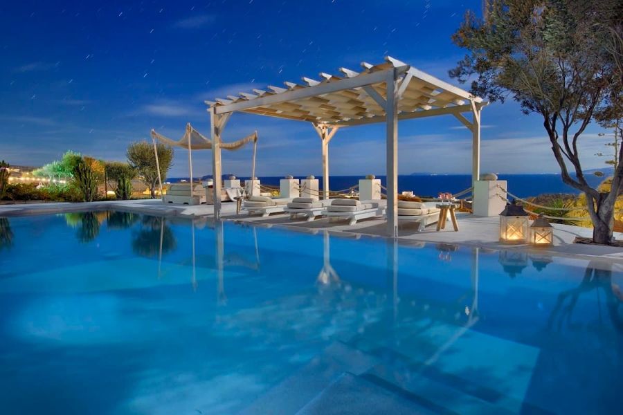 mykonos outdoor pool