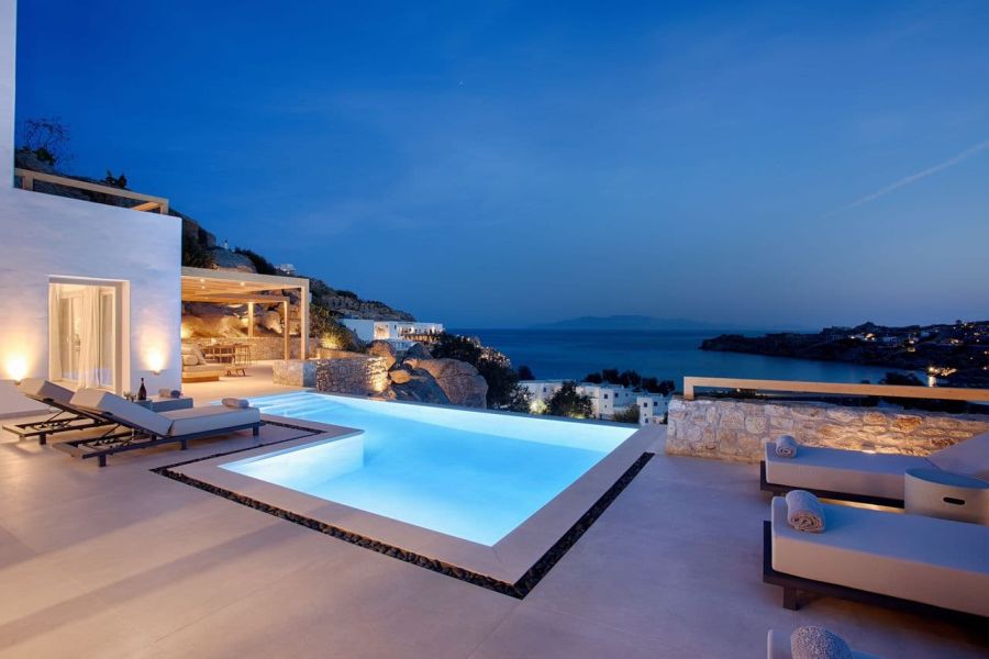outdoor area mykonos