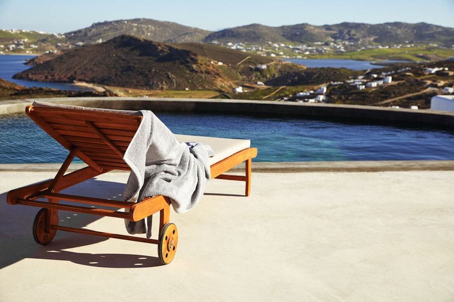 Mykonos bed area