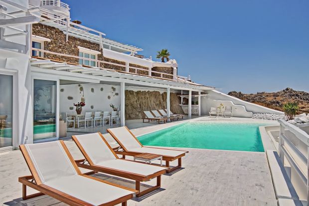 Mykonos villa cyclades, rental villa party