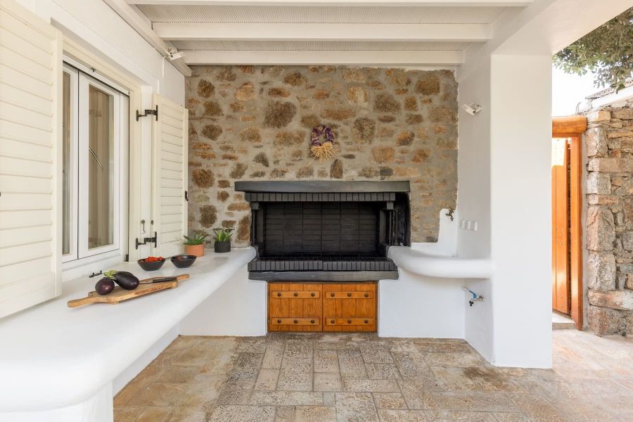 Private bbq area