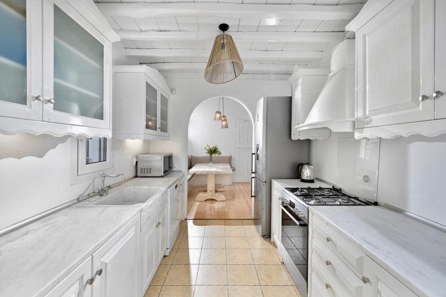 Kitchen villa mykonos